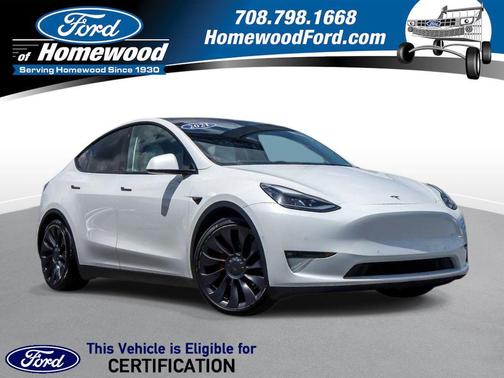 Pearl White Multi-Coat 2021 Tesla Model Y Performance Dual Motor All-Wheel Drive