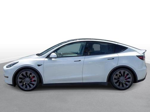 Pearl White Multi-Coat 2021 Tesla Model Y Performance Dual Motor All-Wheel Drive