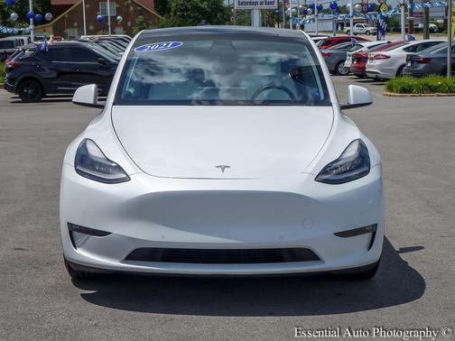 Pearl White Multi-Coat 2021 Tesla Model Y Performance Dual Motor All-Wheel Drive