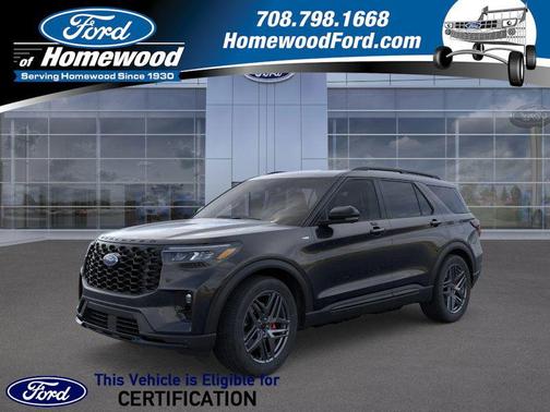 Agate Black Metallic 2026 Ford Explorer ST-Line