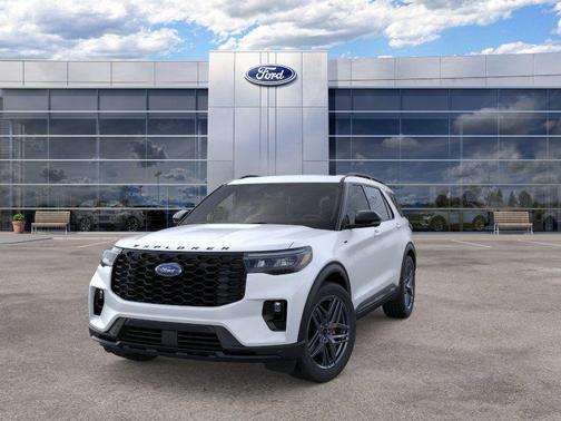 STAR WHITE MET TRI-COAT 2026 Ford Explorer ST-Line