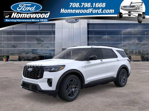 Star White Metallic Tri-Coat 2026 Ford Explorer ST