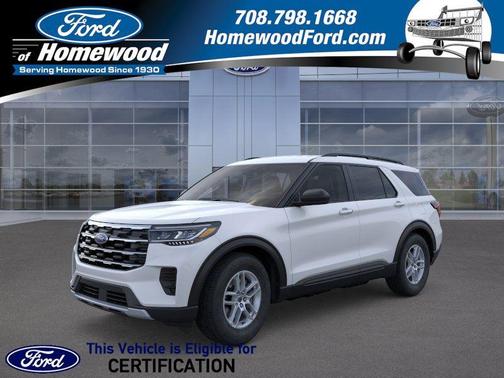 Space White Metallic 2026 Ford Explorer Active