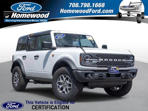OXFORD WHITE 2025 Ford Bronco Badlands