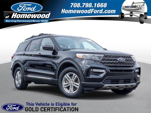 AGATE BLACK METALLIC 2022 Ford Explorer XLT