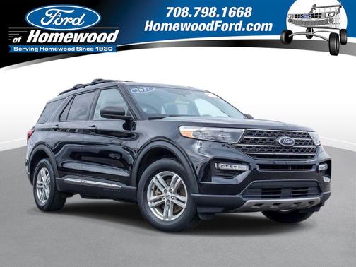 AGATE BLACK METALLIC 2022 Ford Explorer XLT