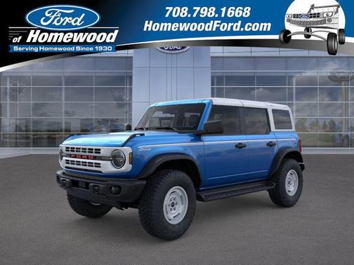 Velocity Blue Metallic 2026 Ford Bronco Heritage Edition