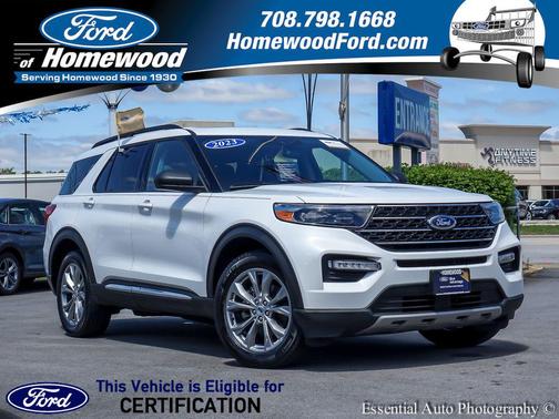 STAR WHITE MET TRI-COAT 2023 Ford Explorer XLT