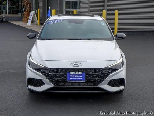 Lunar White 2023 Hyundai ELANTRA N Line