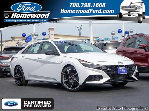 Lunar White 2023 Hyundai ELANTRA N Line