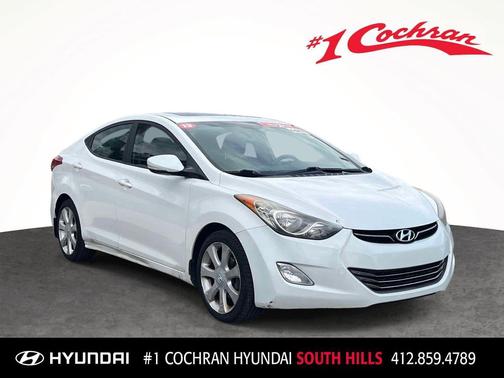Shimmering White 2013 Hyundai ELANTRA Limited