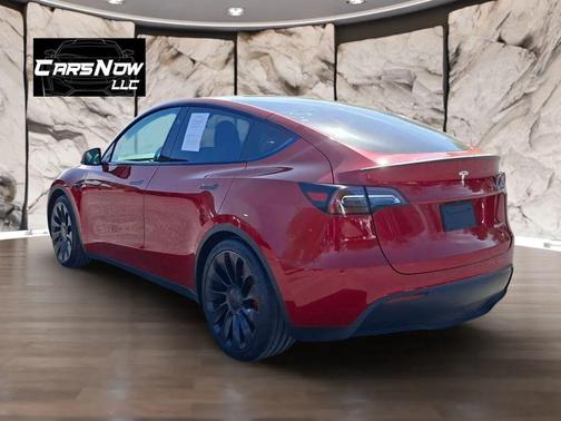 Red 2023 Tesla Model Y Performance Dual Motor All-Wheel Drive