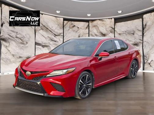 Red 2019 Toyota Camry XSE