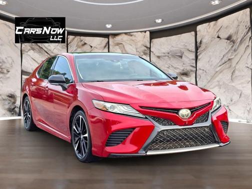 Red 2019 Toyota Camry XSE