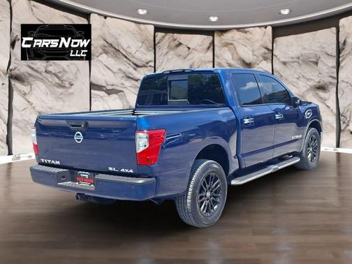 Blue 2017 Nissan Titan SL