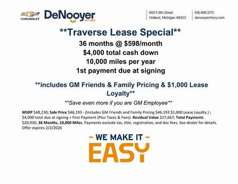 2026 Chevrolet Traverse LT