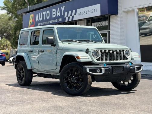 Mint Green 2024 Jeep Wrangler 4xe Sahara
