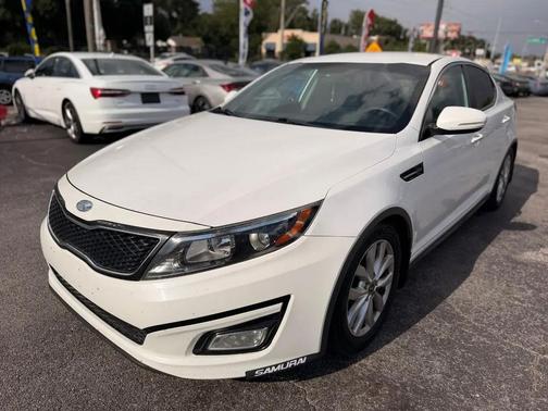 White 2015 Kia Optima LX