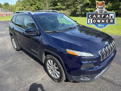 True Blue Pearlcoat 2016 Jeep Cherokee Limited