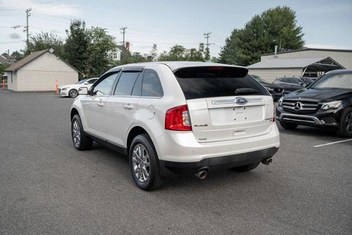 White Platinum Metallic Tri-Coat 2014 Ford Edge Limited