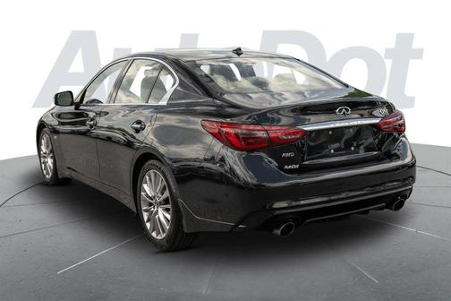 Black 2018 INFINITI Q50 3.0t LUXE