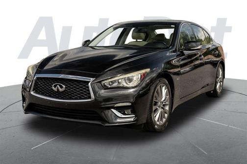 Black 2018 INFINITI Q50 3.0t LUXE