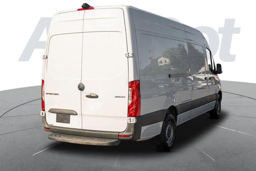 White 2024 Mercedes-Benz Sprinter 2500 High Roof w/170  WB Van 3D
