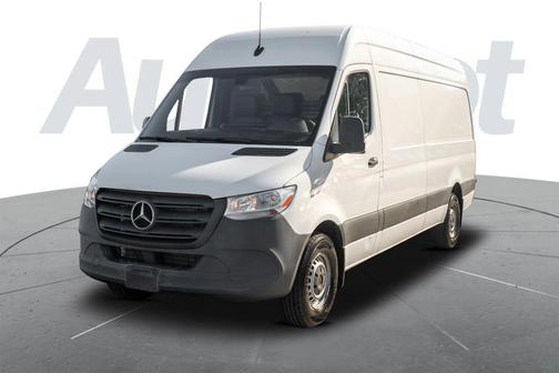 White 2024 Mercedes-Benz Sprinter 2500 High Roof w/170  WB Van 3D