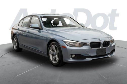 Blue 2014 BMW 320 i