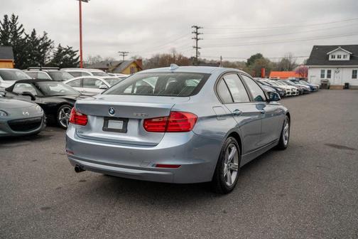 Blue 2014 BMW 320 i