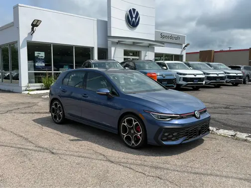Slate Blue Metallic 2026 Volkswagen Golf GTI Autobahn Hatchback