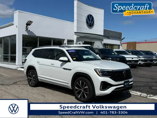 Opal White Pearl 2026 Volkswagen Atlas 2.0T SEL Premium R-Line