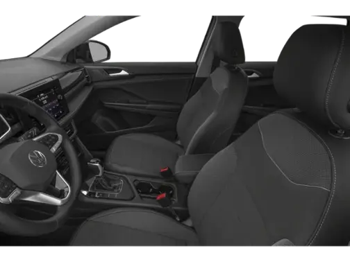 Pure White w/Deep Black Roof 2026 Volkswagen Taos SE Black
