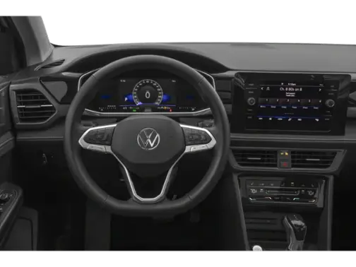 Pure White w/Deep Black Roof 2026 Volkswagen Taos SE Black