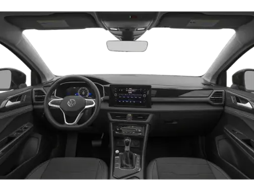 Pure White w/Deep Black Roof 2026 Volkswagen Taos SE Black