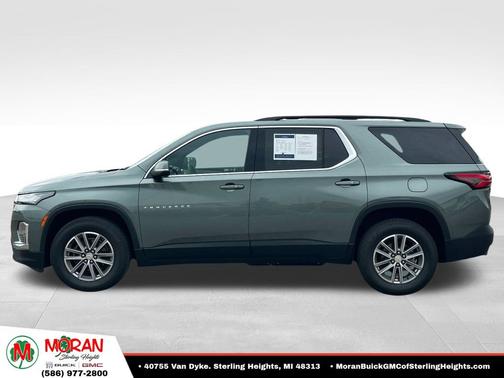Silver Sage Metallic 2023 Chevrolet Traverse LT Leather