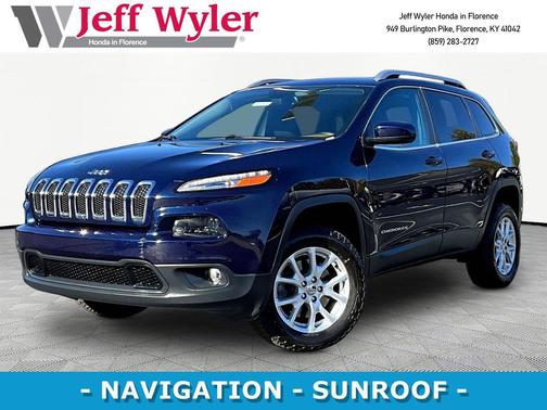 True Blue Pearlcoat 2016 Jeep Cherokee Latitude