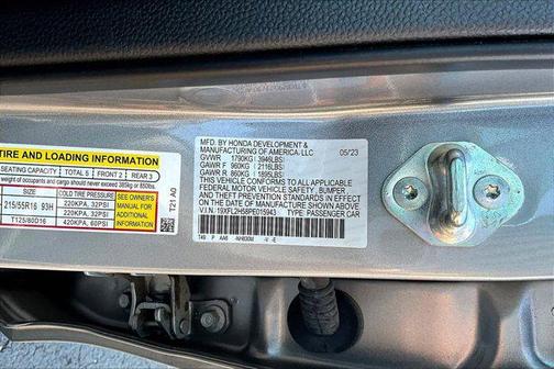 Lunar Silver Metallic 2023 Honda Civic LX
