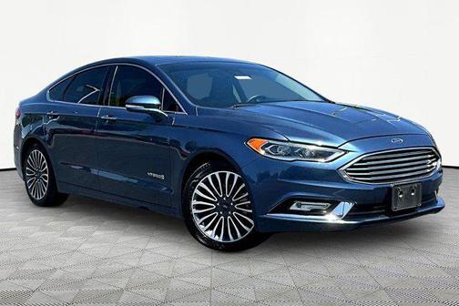 Blue Metallic 2018 Ford Fusion Hybrid Titanium