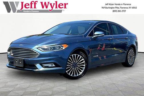 Blue Metallic 2018 Ford Fusion Hybrid Titanium