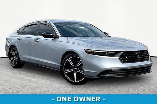 Solar Silver Metallic 2025 Honda Accord Hybrid Sport