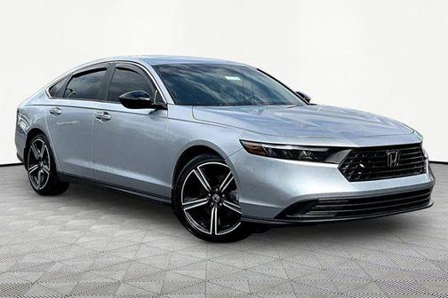 Solar Silver Metallic 2025 Honda Accord Hybrid Sport