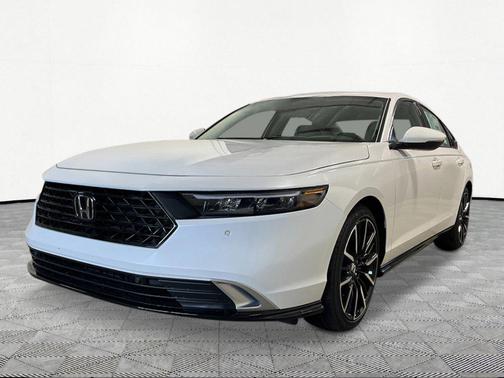Platinum White 2026 Honda Accord Hybrid Touring