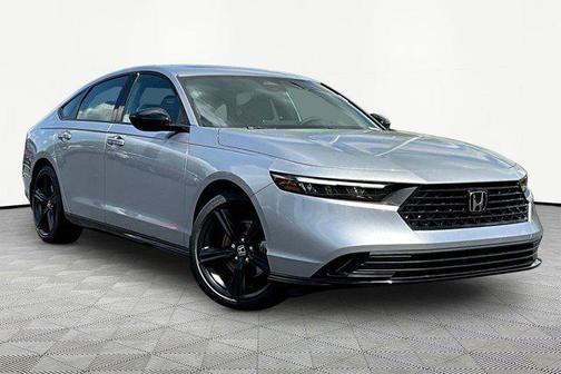 Solar Silver Metallic 2026 Honda Accord Hybrid Sport-L