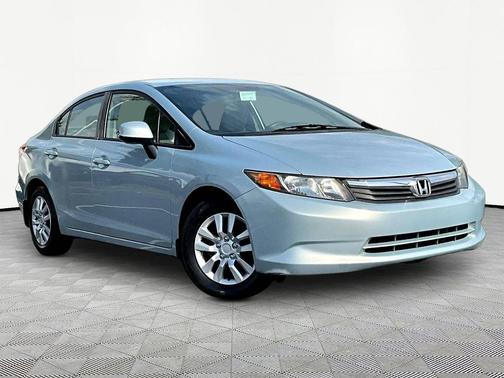 Alabaster Silver Metallic 2012 Honda Civic LX