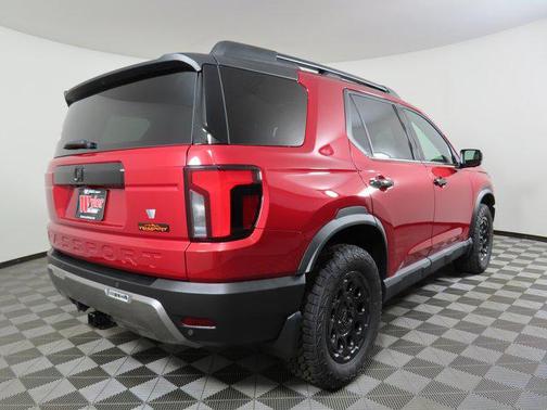 Radiant Red Metallic II 2026 Honda Passport AWD TrailSport Elite Blackout