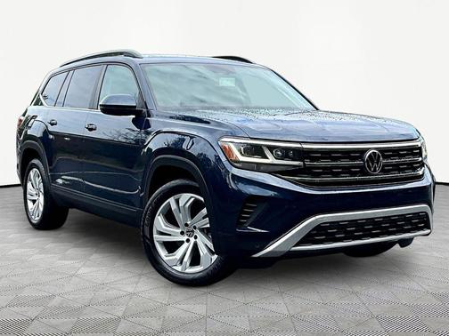 Tourmaline Blue Metallic 2021 Volkswagen Atlas 3.6L SE w/Technology