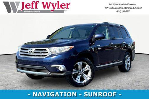 Blue 2011 Toyota Highlander Limited