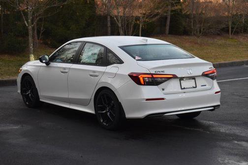 Platinum White Pearl 2026 Honda Civic Hybrid Sport