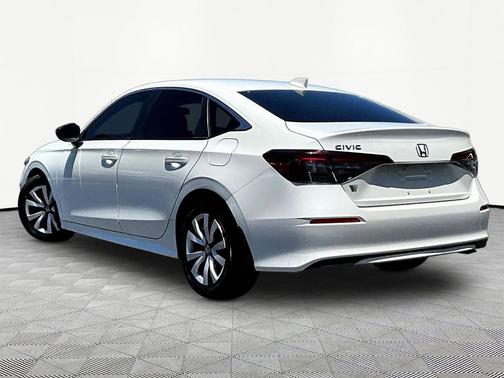 Platinum White Pearl 2025 Honda Civic LX